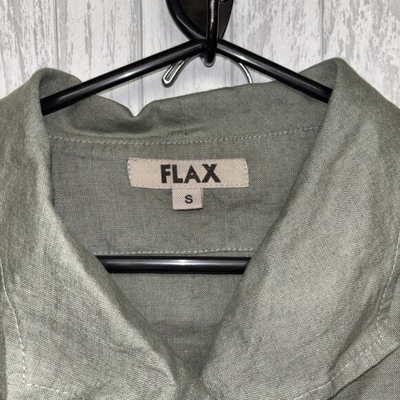 Womens Size S Flax Button Up Jacket And Pants Linen EUC - Picture 2 of 7